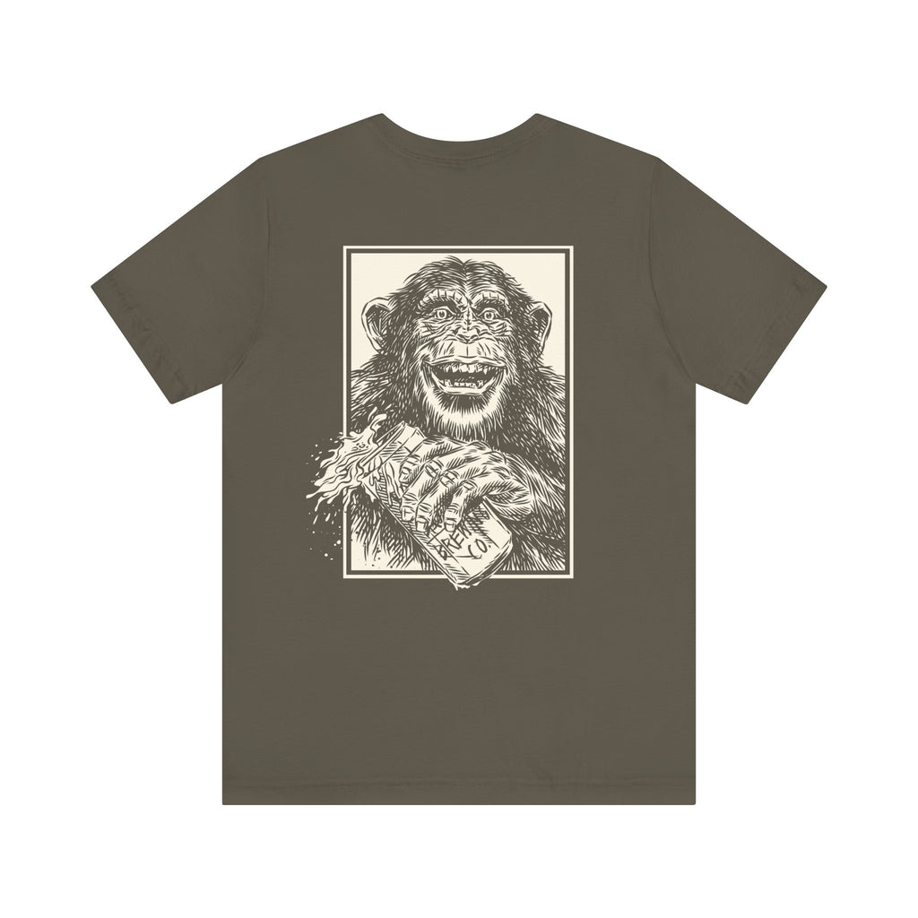 Booze Brothers Drinking Chimp Tee