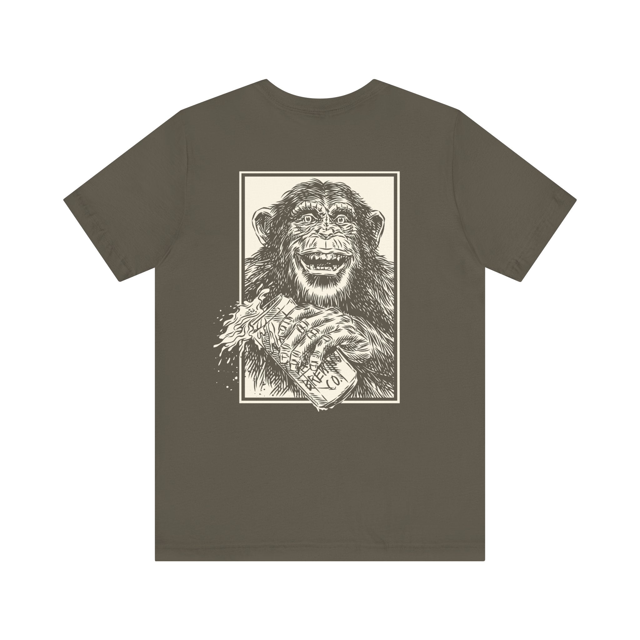 Booze Brothers Drinking Chimp Tee