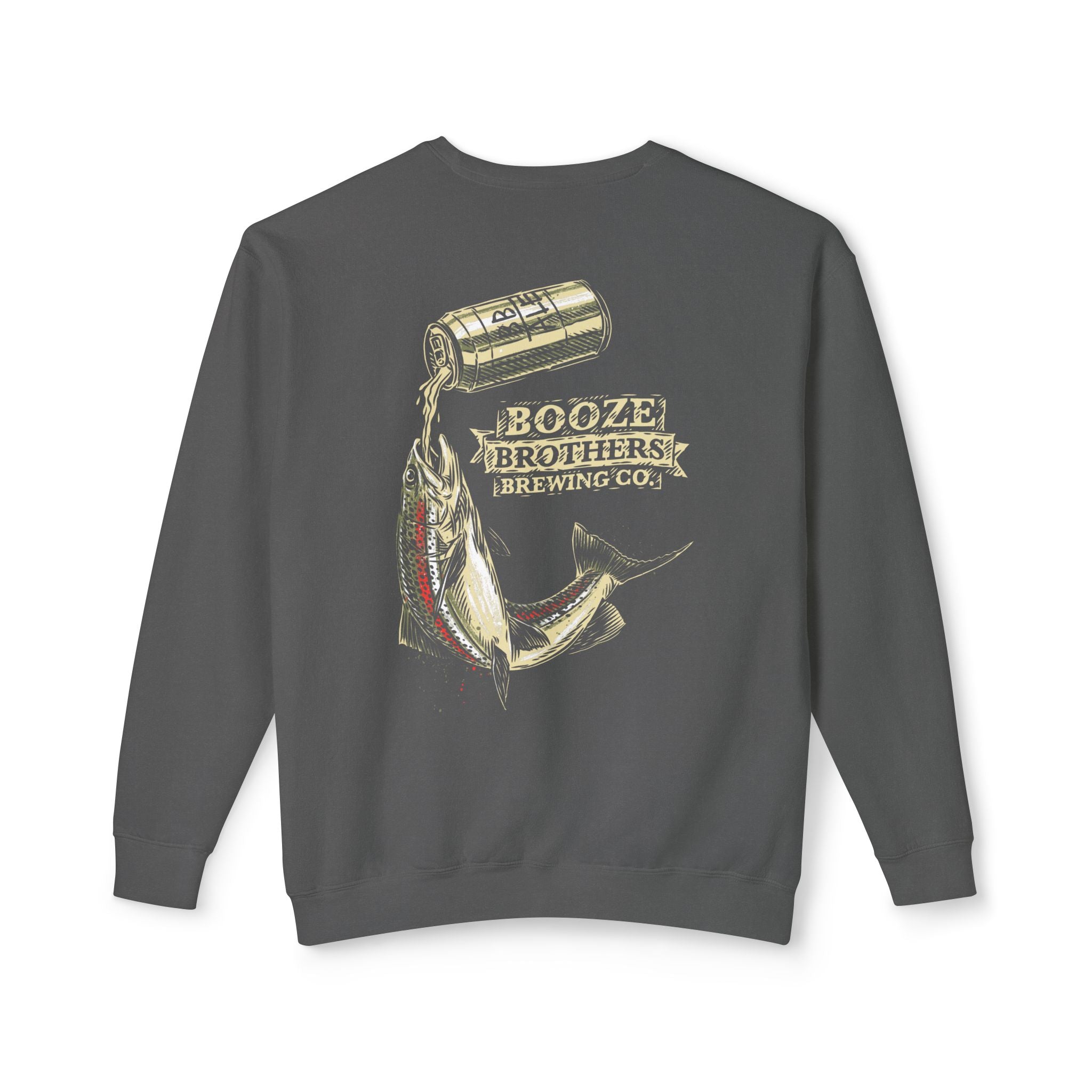 Booze Brothers Drink Like A Fish Crewneck Sweatshirt