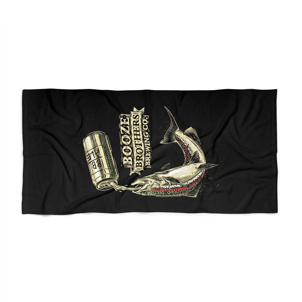 Booze Brothers Drink Like A Fish Beach Towel