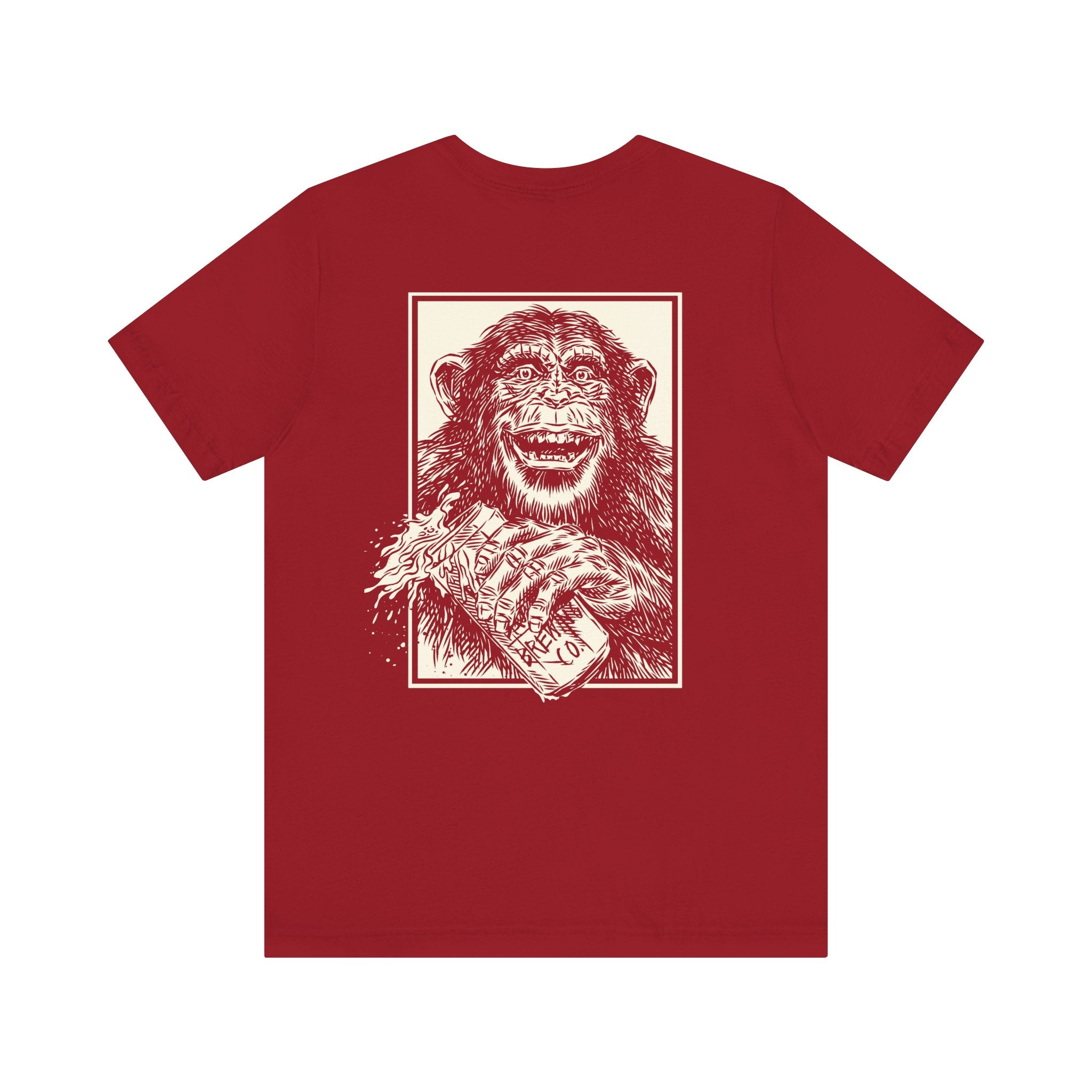 Booze Brothers Drinking Chimp Tee