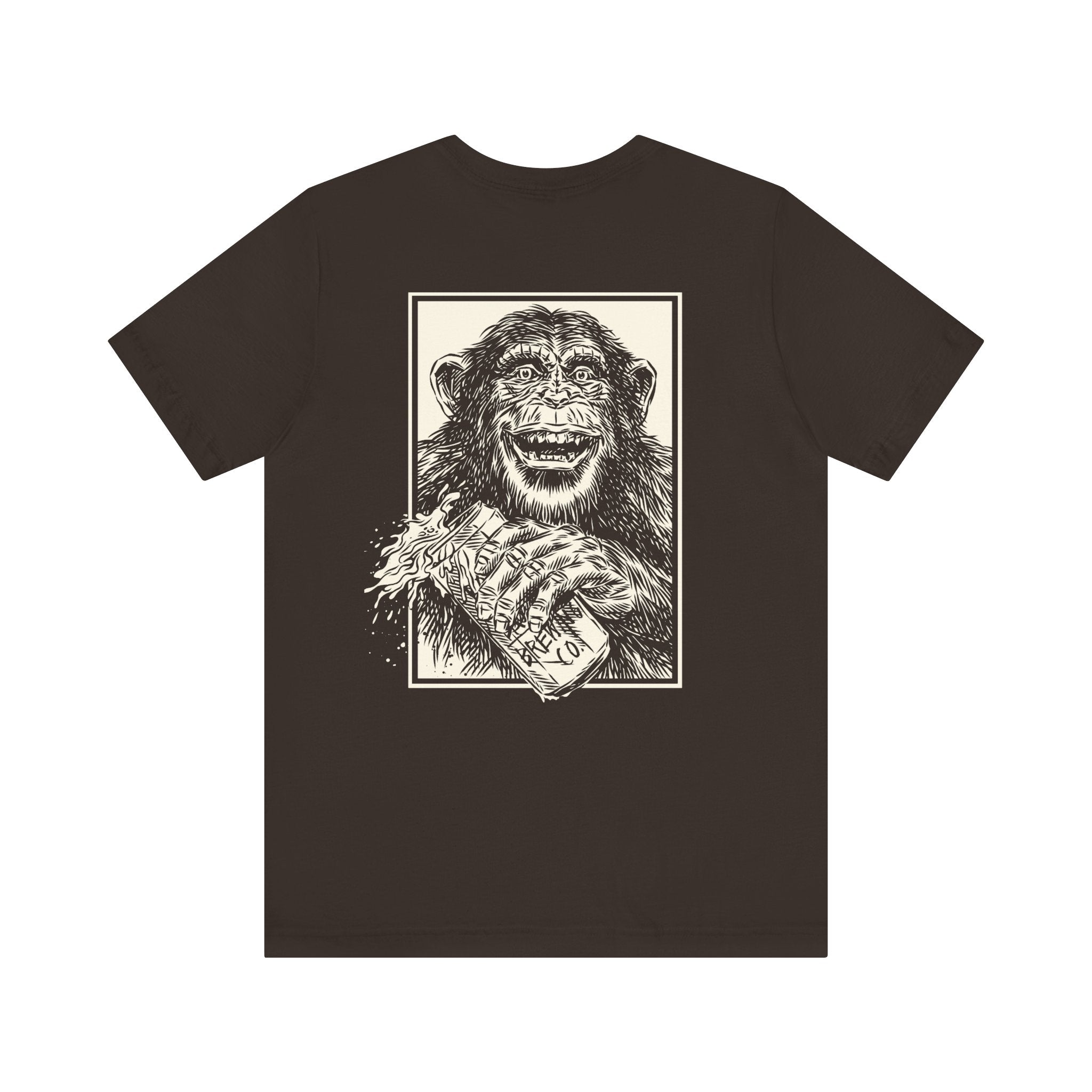 Booze Brothers Drinking Chimp Tee