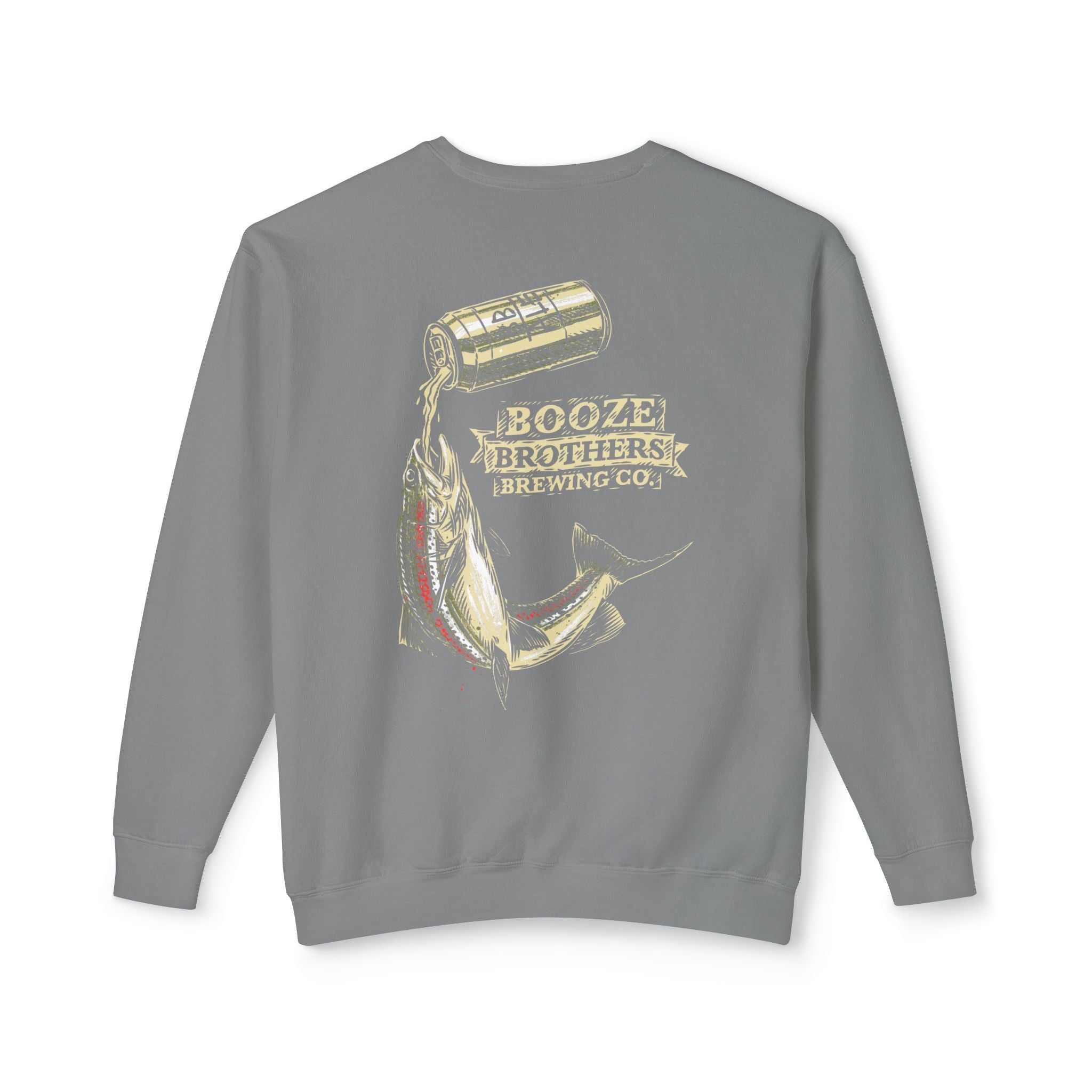 Booze Brothers Drink Like A Fish Crewneck Sweatshirt