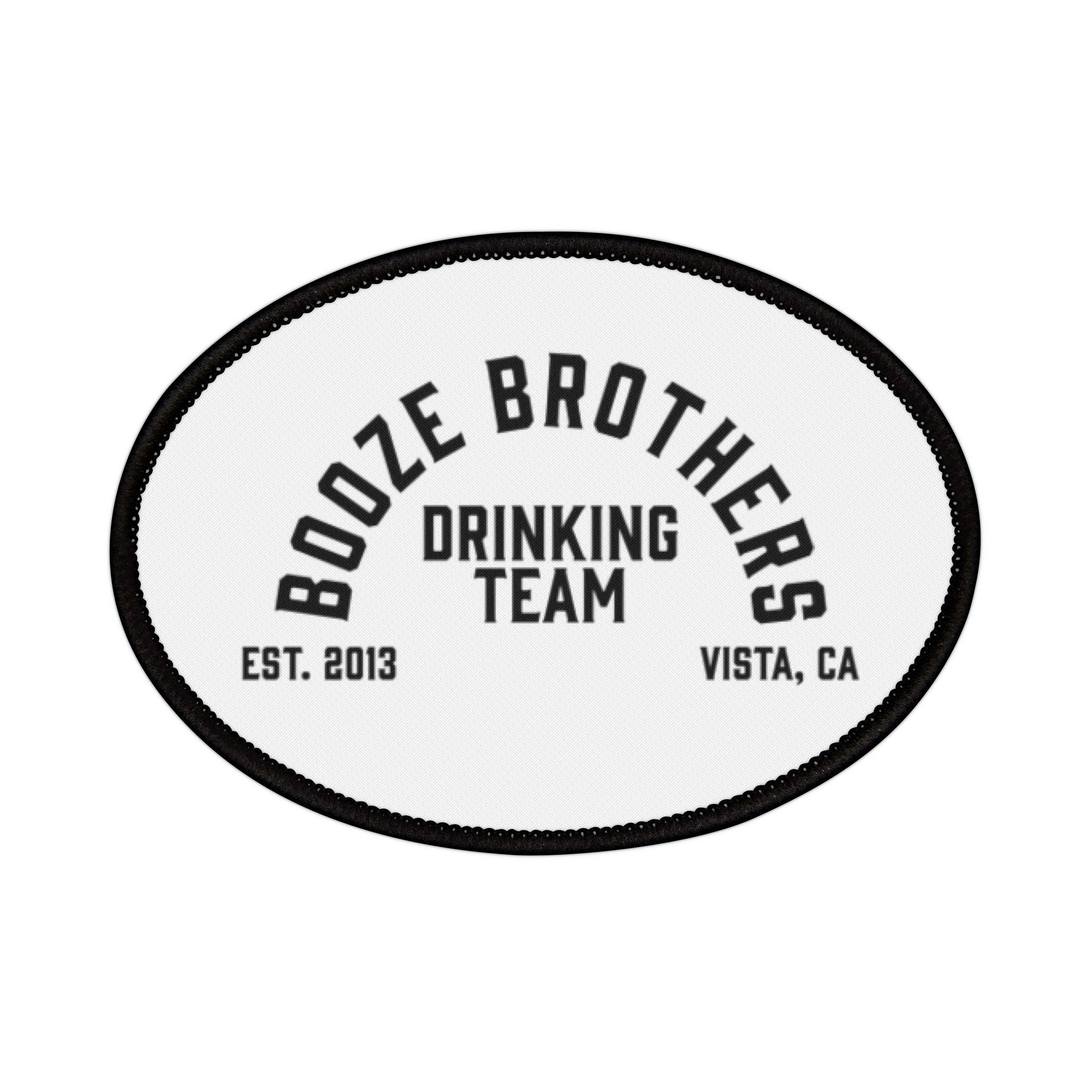 Booze Brothers Drinking Team Iron-On Patch