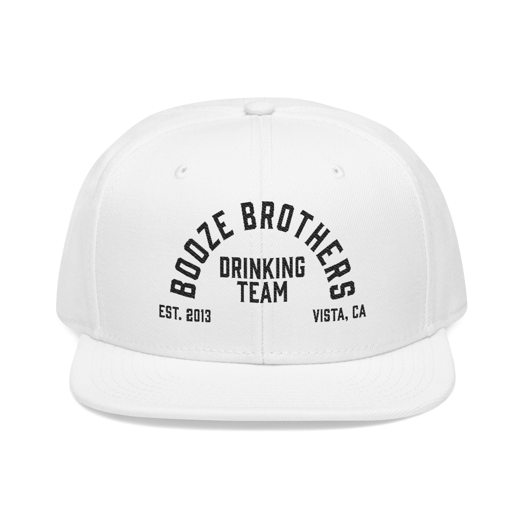 Booze Brothers Drinking Team Snapback Hat