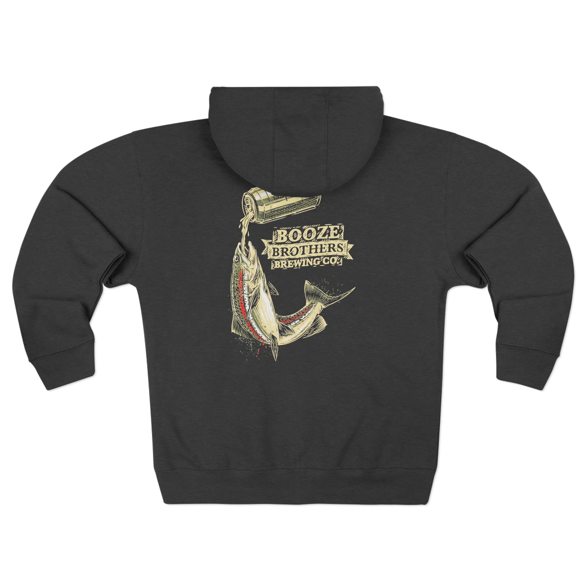 Booze Brothers Drink Like A Fish Zip Hoodie