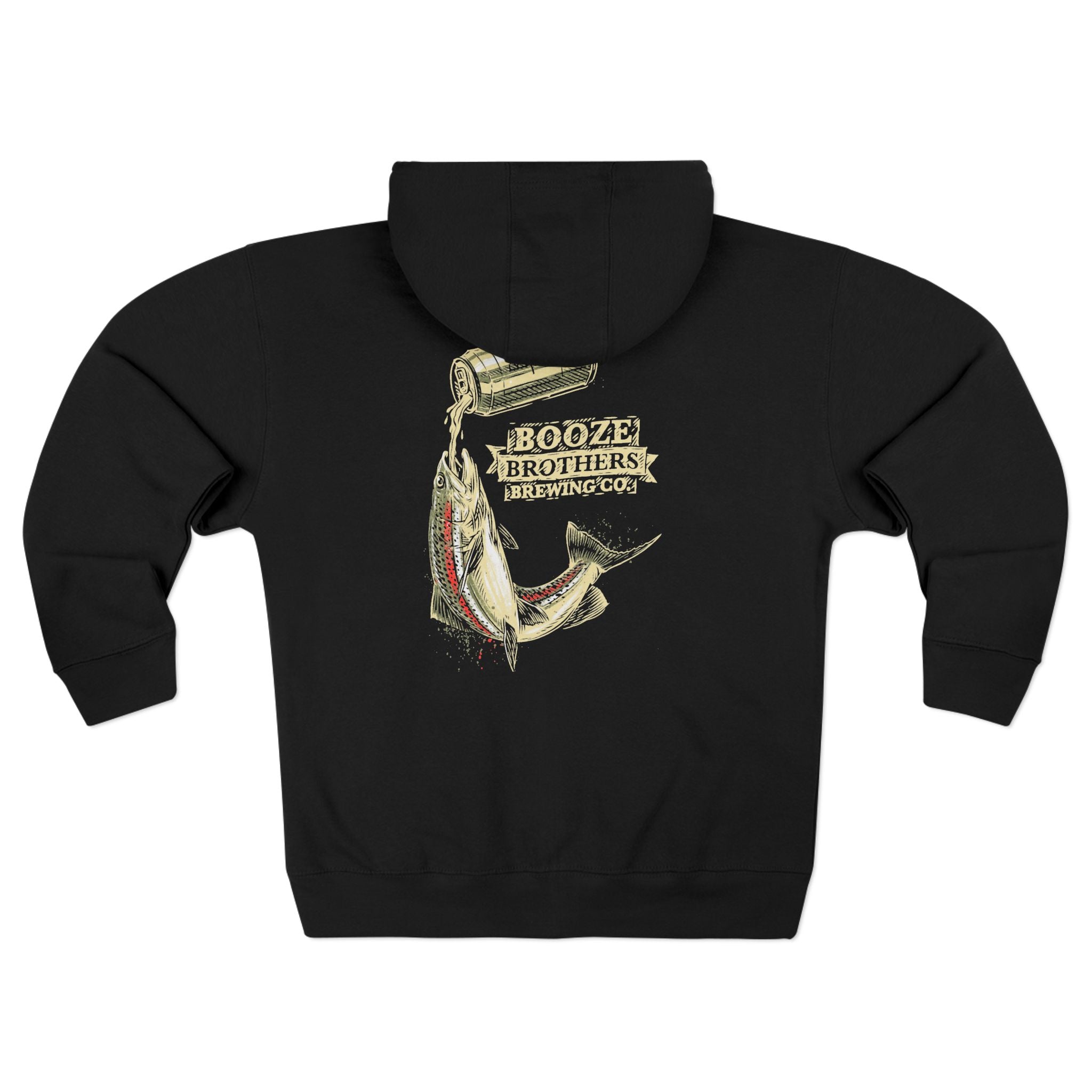 Booze Brothers Drink Like A Fish Zip Hoodie