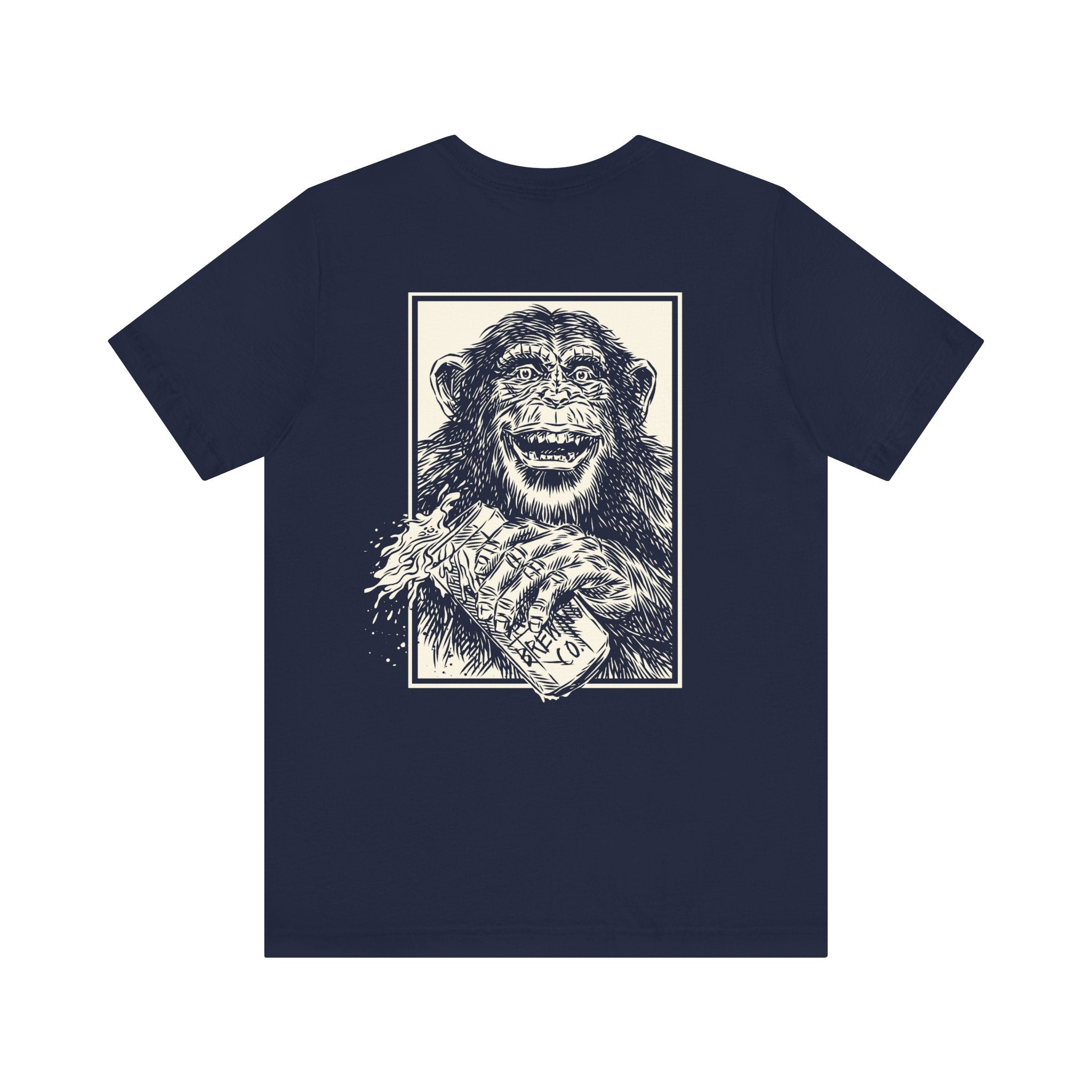 Booze Brothers Drinking Chimp Tee