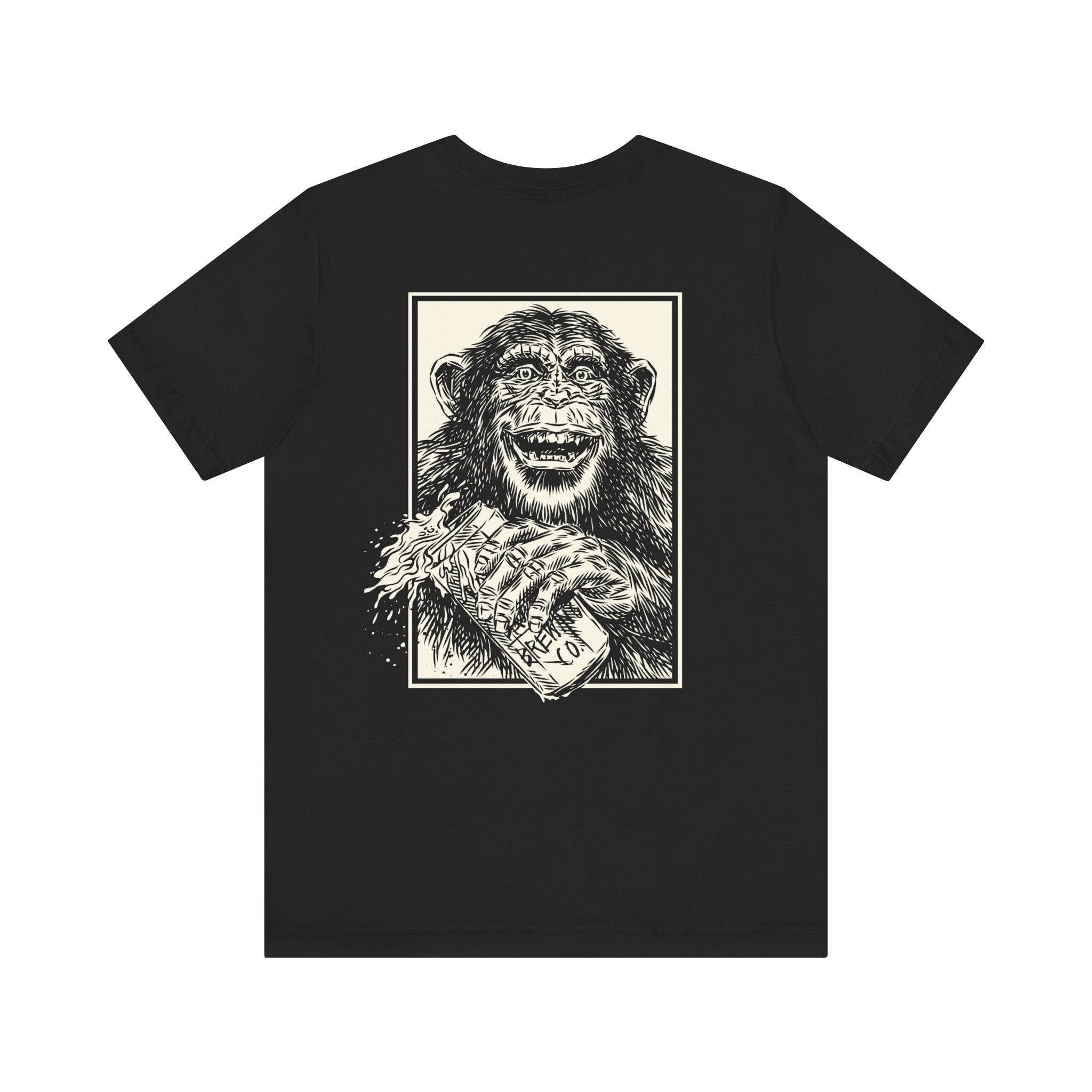 Booze Brothers Drinking Chimp Tee